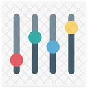 Equalizador Preferencias Musicais Configuracoes De Som Icono