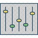 Equalizador Preferencias Musicais Configuracoes De Som Icono