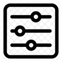 Equalizer Adjustment Settings Icon