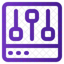 Equalizer Steuerung Lautsprecher Symbol