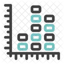 Equalizer Diagramm Auf Und Ab Diagramm Wachstum Symbol