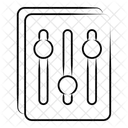 Equalizer File Document Volume Adjuster Icon