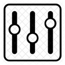 Equalizer Adjustment Control Panel Icon