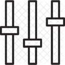 Equalizer Multimedia Musikeinstellungen Symbol