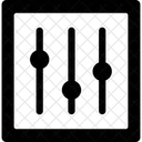 Equalizer Multimedia Musikeinstellungen Symbol
