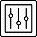 Equalizer Multimedia Musikeinstellungen Symbol