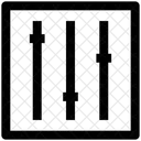 Klangeinstellungen Musik Equalizer Symbol