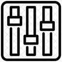 Equalizer Musikeinstellungen Toneinstellungen Symbol