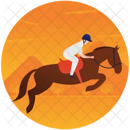 Equestrian Jumping  Icon