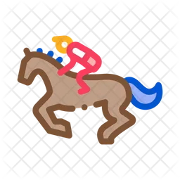 Equestrian Running  Icon
