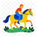 Equestrianism Horse Riding Galloping Icon