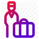 Equipaje Asistente Botones Icon