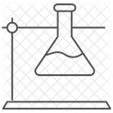Icone De Linha Fina Cinza De Equipamento Cientifico Ícone