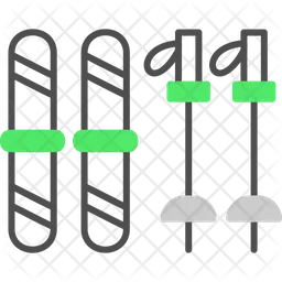 Equipamento de esqui  Ícone