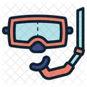 Equipamento de snorkel  Ícone