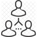 Equipe Estrutura Diagrama Ícone