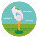 Equipement De Golf Accessoire De Golf Support De Balle De Golf Icon