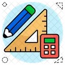 Equipement Geometrique Outils Geometriques Outils De Dessin Icon