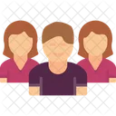 Equipo Mujer Negocios Icon