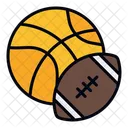 Deportes Baloncesto Futbol Icono