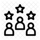 Equipo Usuario Estrella Icono