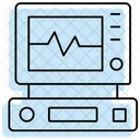 Icono De Linea Fina Con Sombra De Color De Equipo Medico Icono