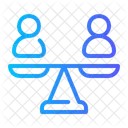 Equity Business Ethics Scale Icon
