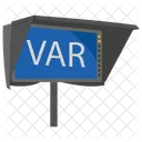 Var Asistente De Video Arbitro De Video Icono