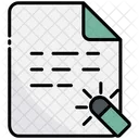 Erase Document File Icon
