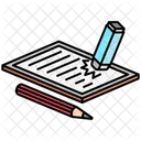 Mistake Correction School Icon