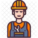 Baumeister Mann Avatar Symbol