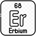 Erbium Chemistry Periodic Table Icône