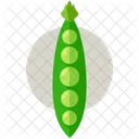 Erbsen Gemuse Symbol