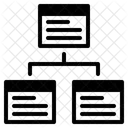 Data Structure Architecture Modular Design Icon