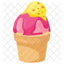 Erdbeere Cupcone Kegel Symbol