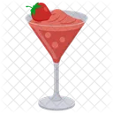 Erdbeer Daiquiri Colada Erdbeersaft Symbol