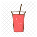 Erdbeerlimonade Erfrischungsgetrank Erdbeergeschmack Symbol