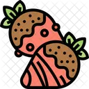 Erdbeerschokolade Erdbeere Schokolade Symbol