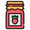 Marmelade Erdbeere Glas Icon