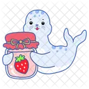 Erdbeerkonfitüre  Symbol