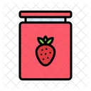 Erdbeere Marmelade Glas Icon