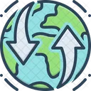 Erdbewegung Global Planet Symbol