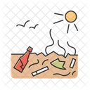 Erdbodenverschmutzung  Symbol