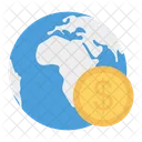 Erde Dollar Global Icon