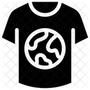 Erde auf T-Shirt  Symbol