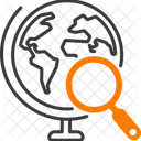 Geographie Globus Karte Symbol