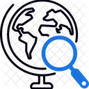 Geographie Globus Karte Symbol