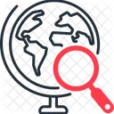 Geographie Globus Karte Symbol