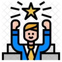 Erfolg Erfolg Gewinner Symbol