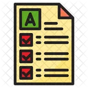 Ergebnis Notenbericht Prufungsarbeit Symbol